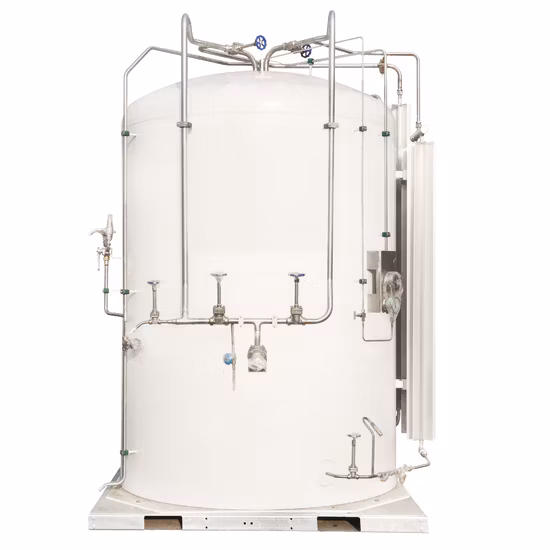 Tanque de armazenamento de líquido criogênico personalizado 30m3 Lox/Lin/Lar com Pbu