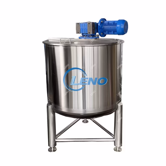 Leno Price Armazenamento de líquidos Tambor emulsificante Dispersor Tanque homogeneizador Vapor elétrico Aquecimento Misturador Vaso revestido Agitador Reator Tanque de mistura de aço inoxidável